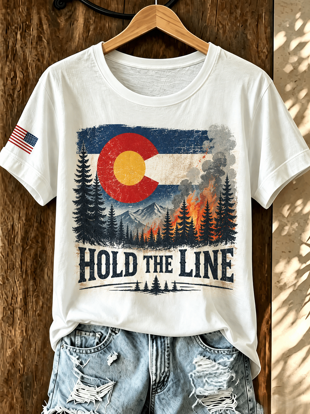 Women'S Colorado Strong: Rising From The Ashesn Printed T-Shirt