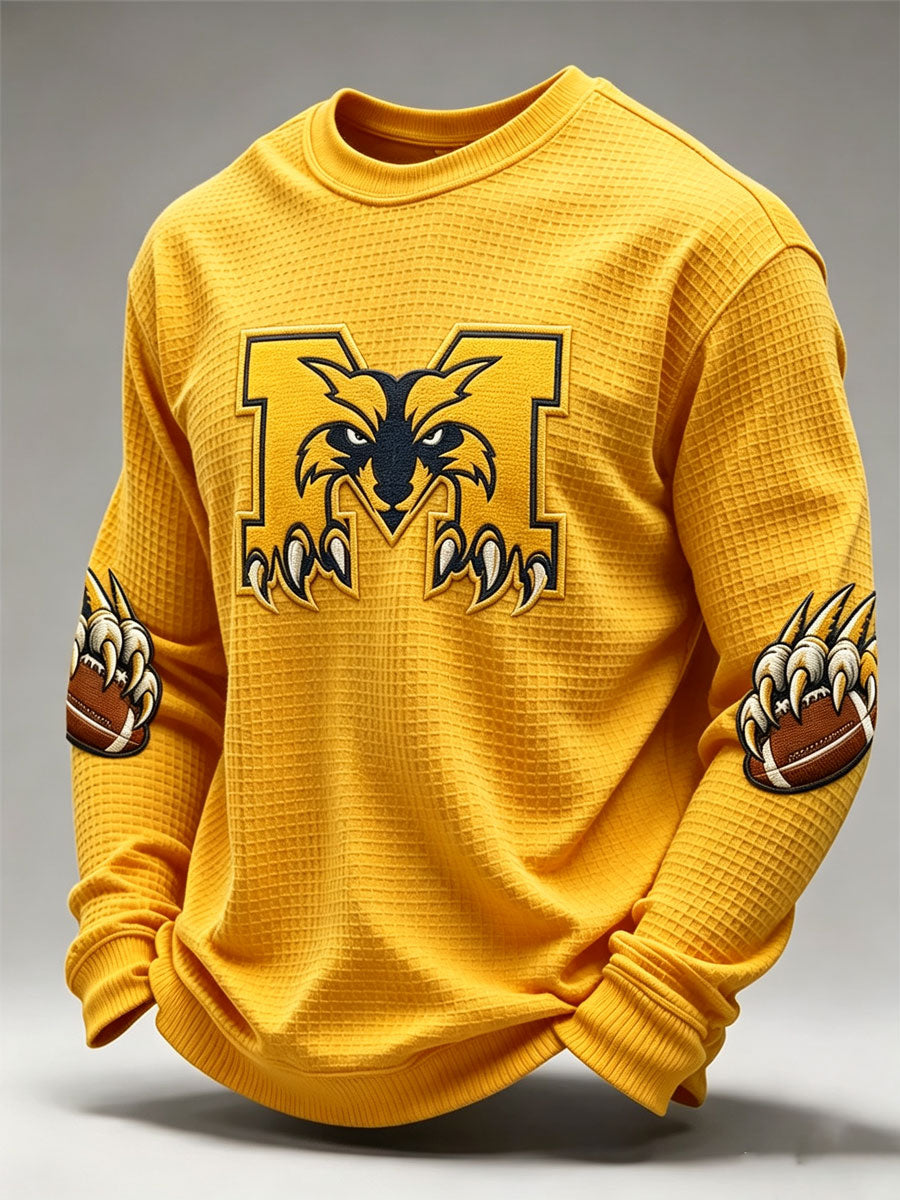 Men'S Rugby Printed Waffle T-Shirt