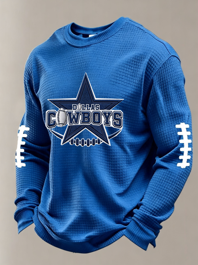 Men'S Football  Printed Waffle T-Shirt