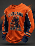 Men'S Football Printed Waffle T-Shirt