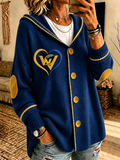 Women'S Rugby Match Long Sleeved Cardigan
