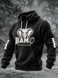 Men'S Football  Printed Casual Hoodie