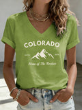 Women'S Casual Colorado Strong T-Shirt