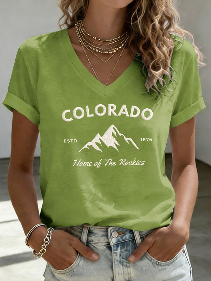 Women'S Casual Colorado Strong T-Shirt
