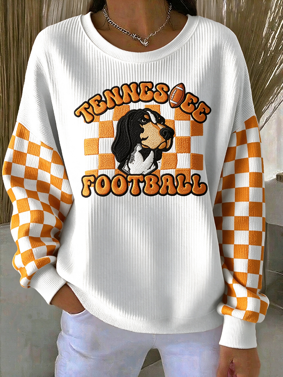 Women'S Football Print Casual Sweatshirt