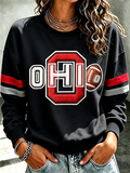 Ladies' Rugby Printed Round Neck T-Shirt