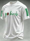 Men'S Football Print Waffle T-Shirt