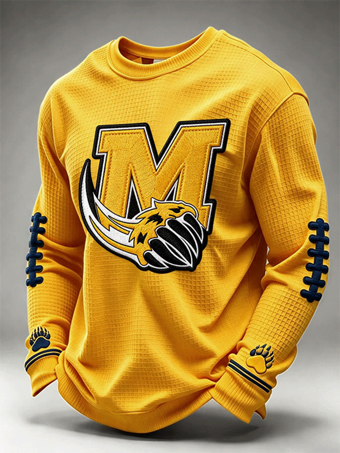Men'S Football Enthusiast Sports Waffle Top