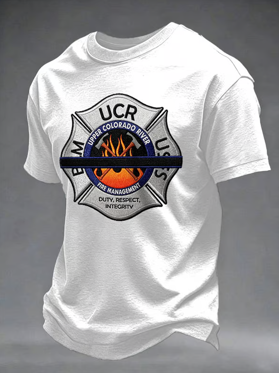 Men's Retro Duty, Respect, Integrity Print T-Shirt