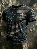 Men'S Retro 250Th Anniversary American Faith Short-Sleeve T-Shirt