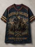Men's Buffalo Soldier Cycling Art Print Top