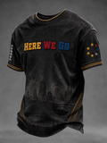 Men'S Football Printed Short-Sleeve T-Shirt