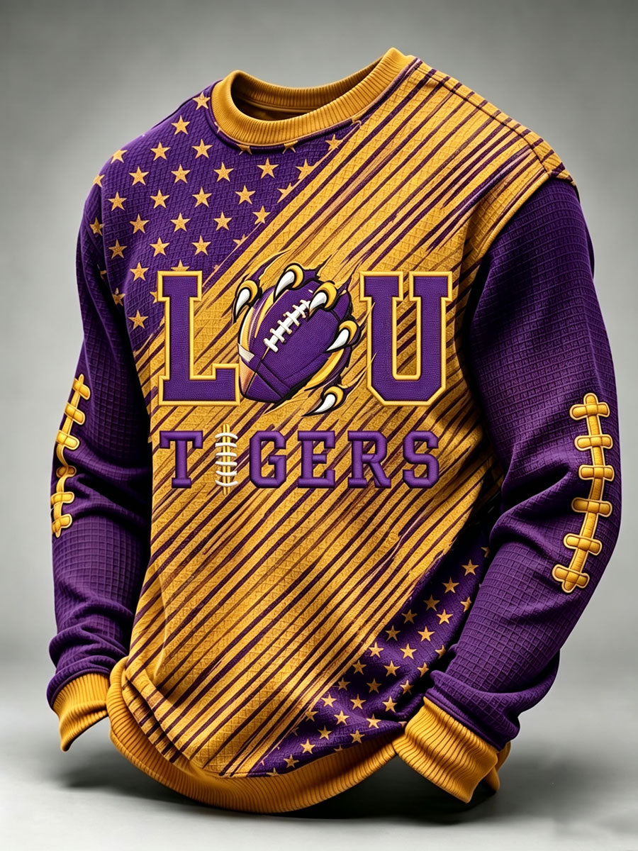 Men's Football Printed Waffle T-Shirt