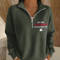 Women's I'm A Veteran And The Veteran's Wife Print Zip-Up Sweatshirt