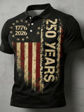Men's Vintage American 250th Anniversary Polo Shirt