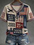 9.11 Never Forget Printed T-Shirts