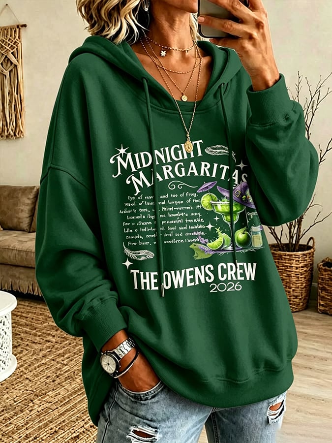 Women's Always Throw Spilled Salt Over Your Left Shoulder Print Casual Sweatshirt