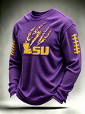 Men's Football Printed Waffle T-Shirt
