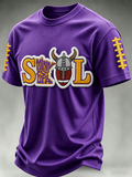 Men'S Football Print Waffle T-Shirt