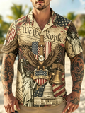 Men's 250th Anniversary Celebration Retro Printed Short Sleeve Shirt