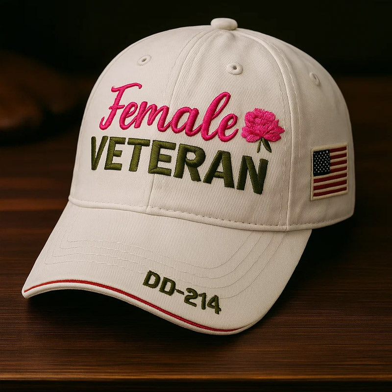 Women's Veterans Print Hat