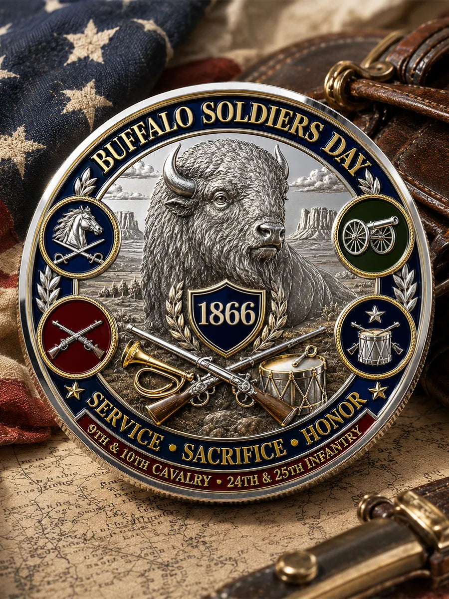 Buffalo Soldiers Day Commemorative Metal Medal