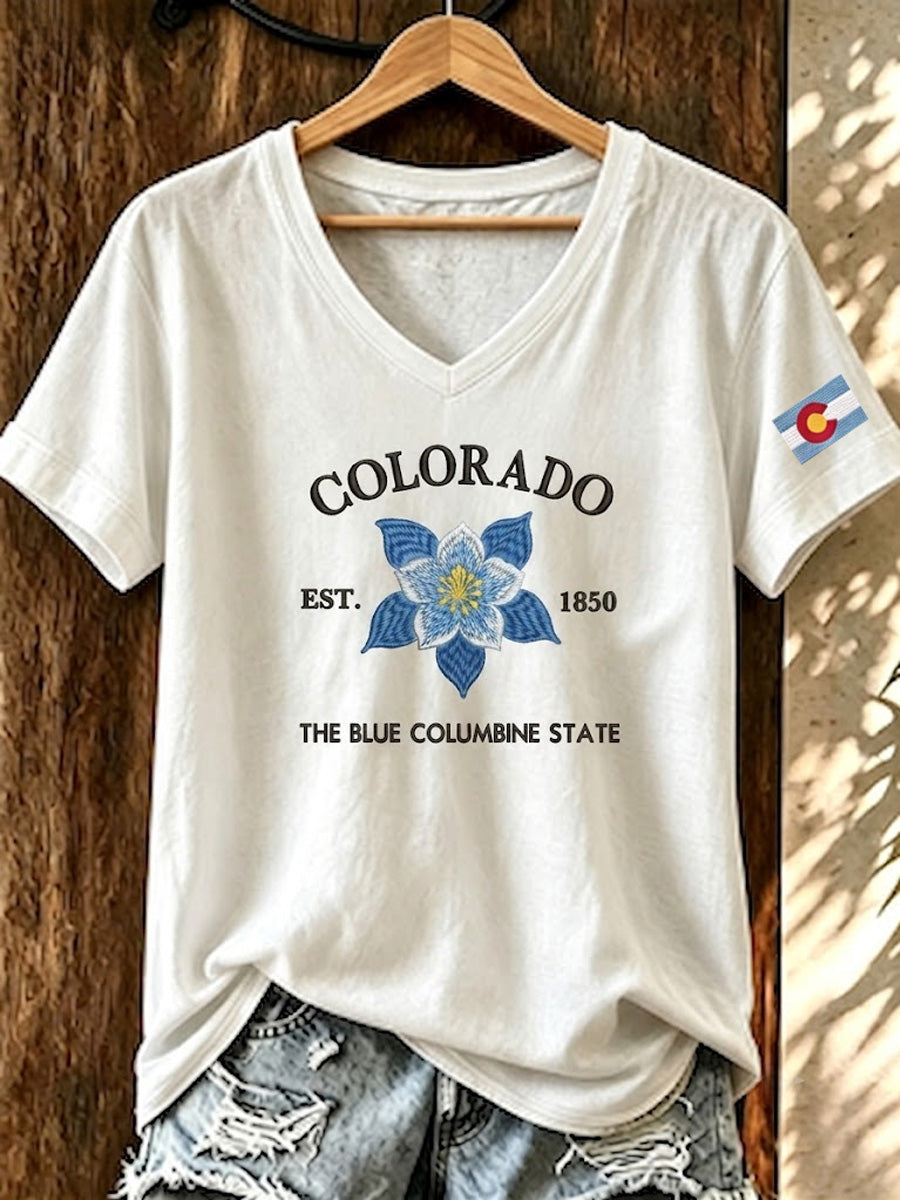 Women's Colorado 150years Anniversary Casual T-shirt