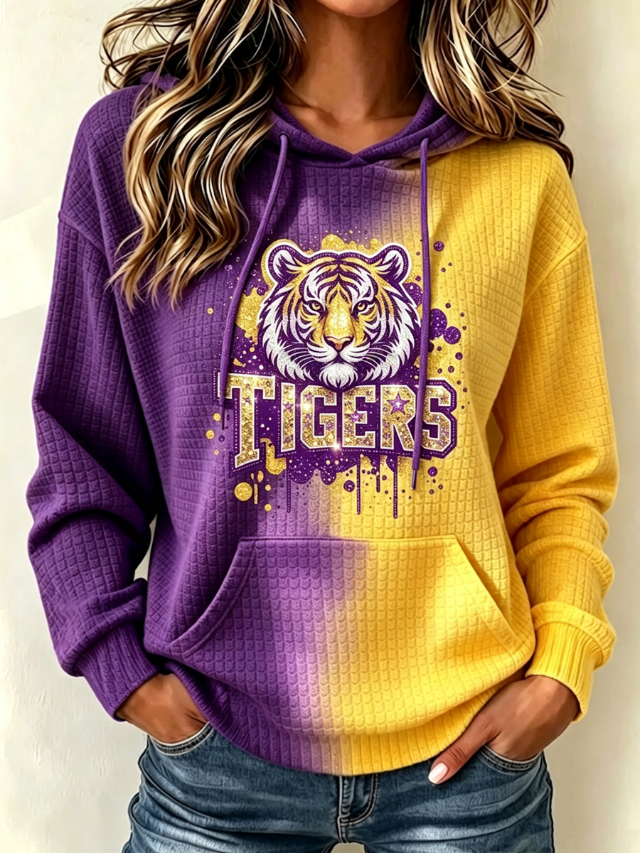 Women's Football Print Sweatshirt