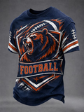 Men's Football Gameday Gift For Football Fans Casual Tee