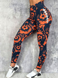 Women's Chicago Football Lover Bear Art Printed Leggings
