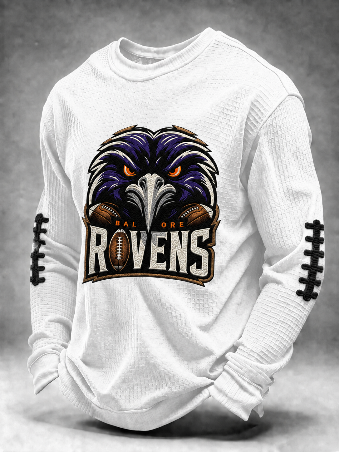 Men'S Football Printed Waffle T-Shirt