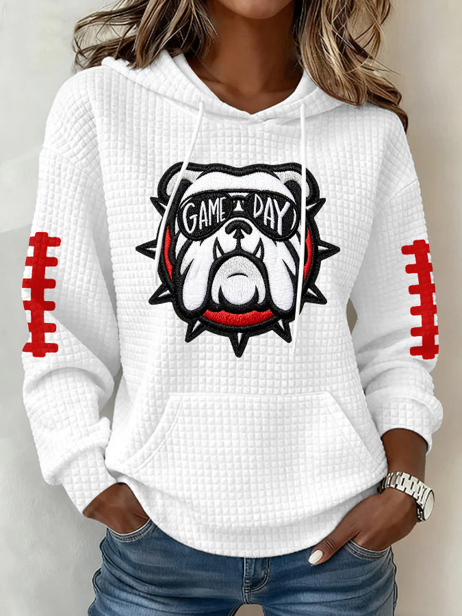 Women's Football Print Sweatshirt