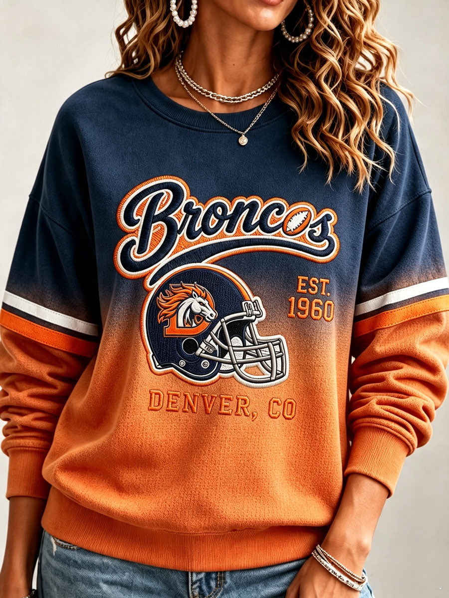 Women's Football Printed Casual Sweatshirt