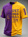 Men'S Football Print Waffle T-Shirt