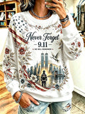 Women's Never Forget September 11 Print Top