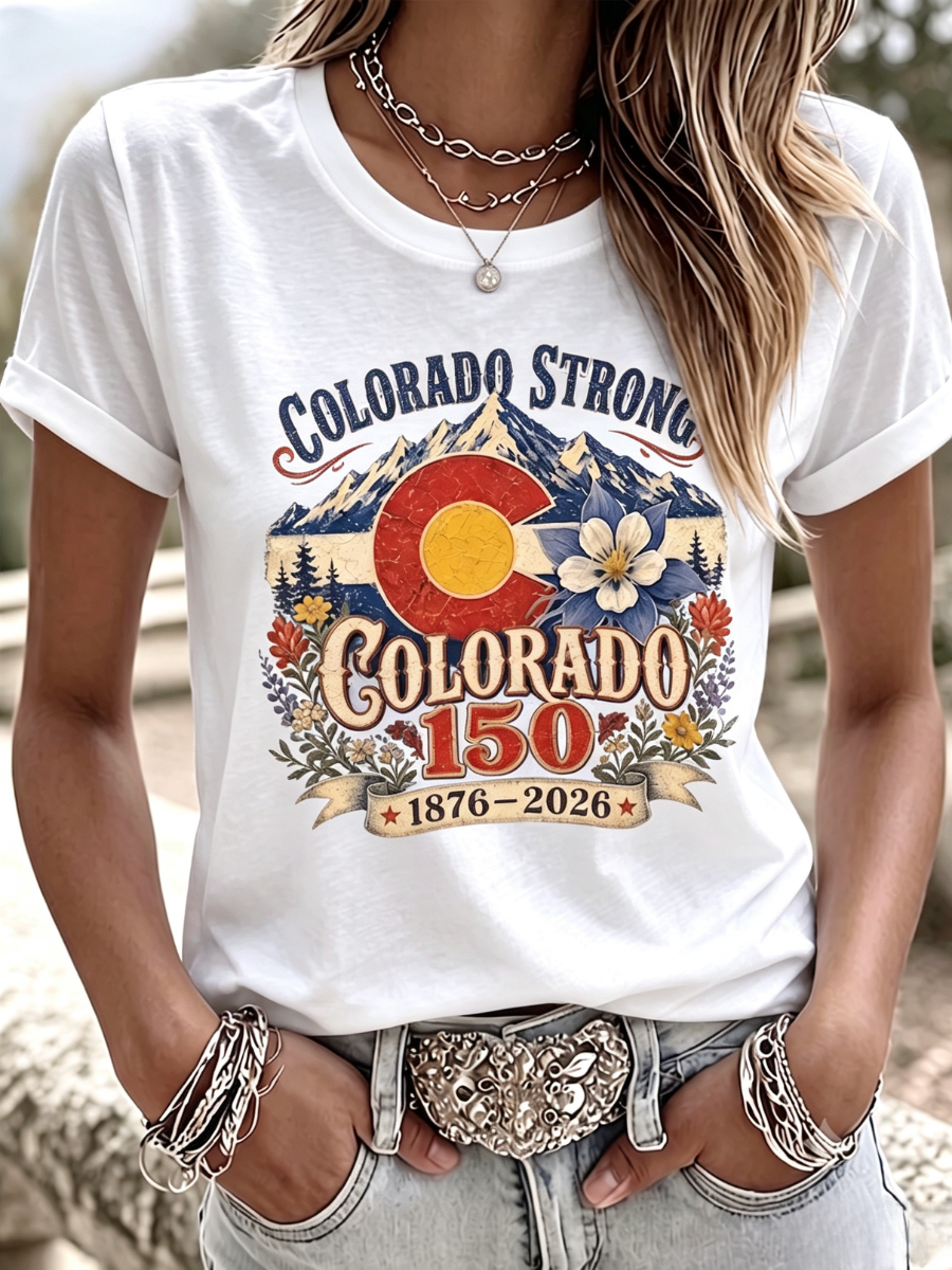 Women's Casual Colorado Strong T-shirt