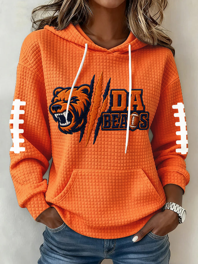 Women'S Football Fans Print Sweatshirt