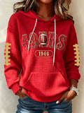 Women's Football Team Fans Print Sweatshirt