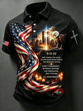 Men's 9/11 Commemorative Stand-Collar Top