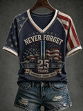 9.11 Never Forget Printed T-Shirts