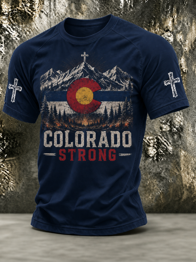 Men'S Colorado Strong Printed T-Shirt