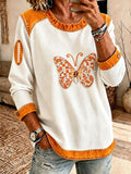 Women'S Football Printed Casual Long Sleeve Top