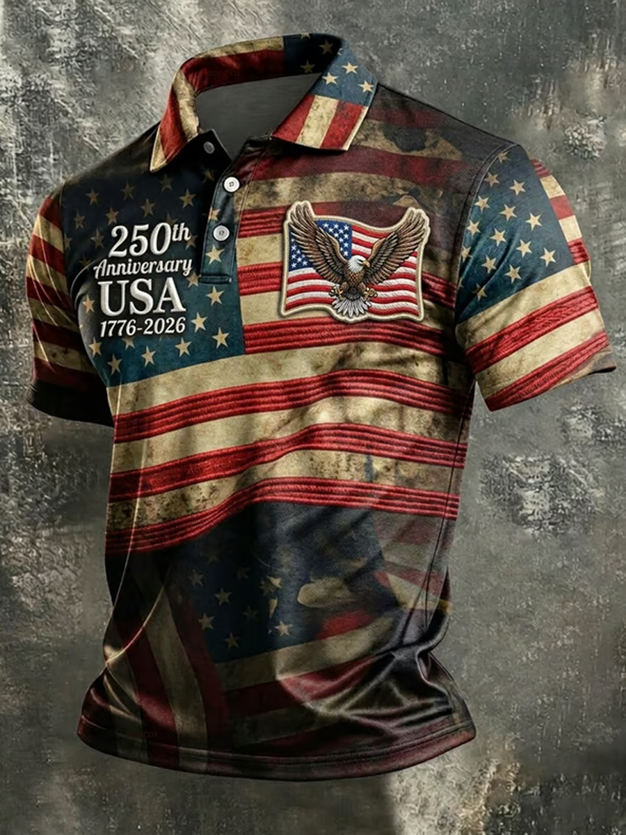 Men's 250th Anniversary Print Business Top