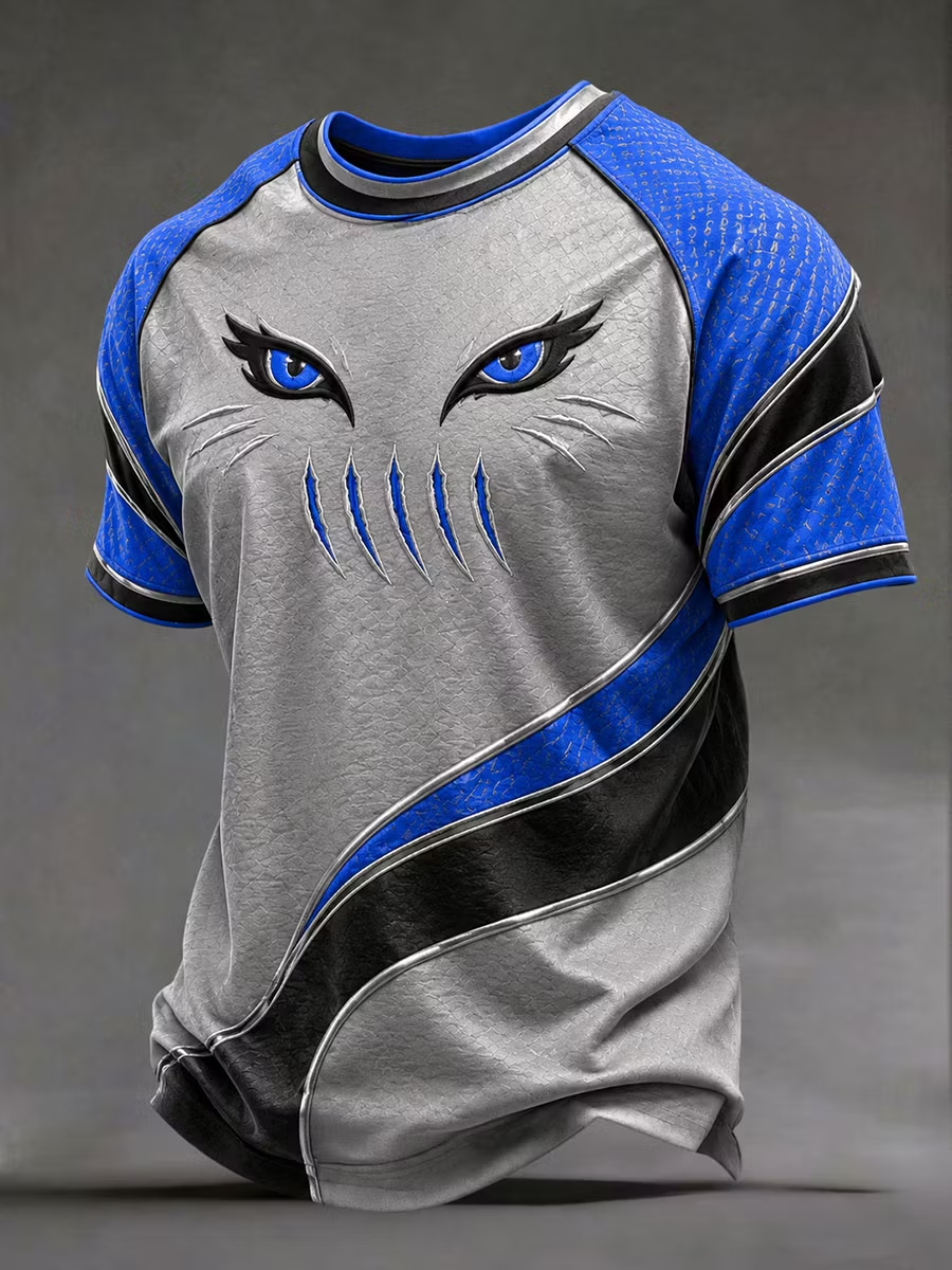 Men'S Football Fans Printed Short Sleeve T-Shirt