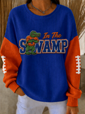 Women'S Football Print Casual Sweatshirt