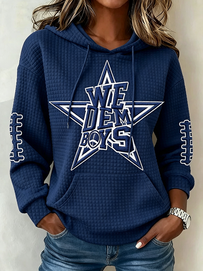 Women's Football Print Sweatshirt