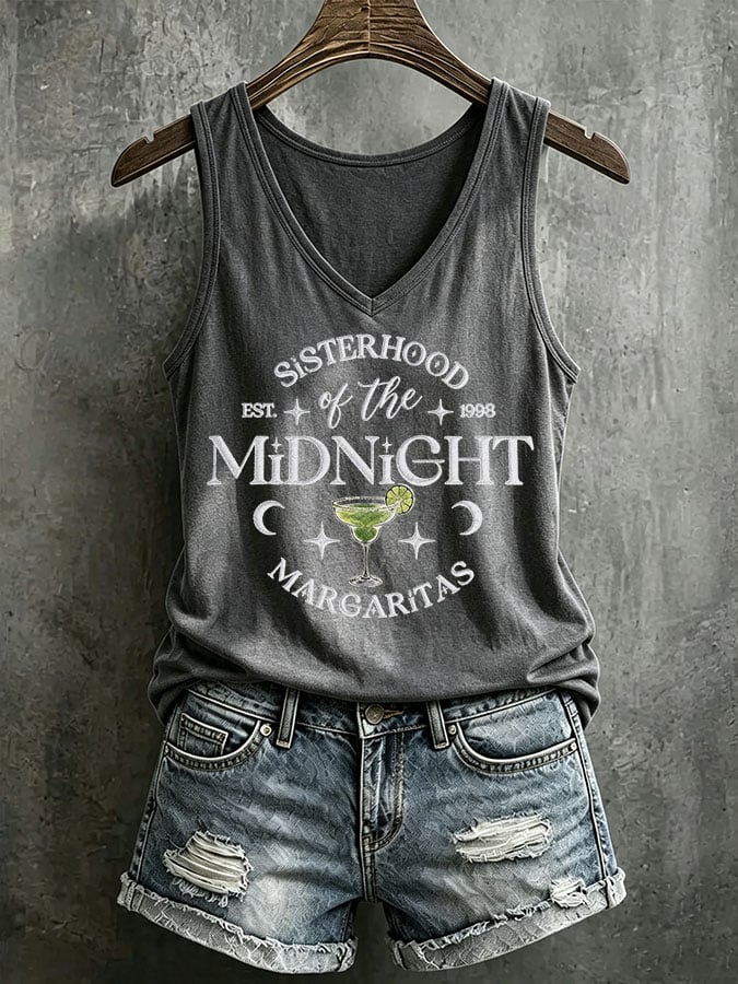 Women's Midnight Margaritas Printed Tank Top