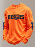 Men'S Football Printed Waffle T-Shirt
