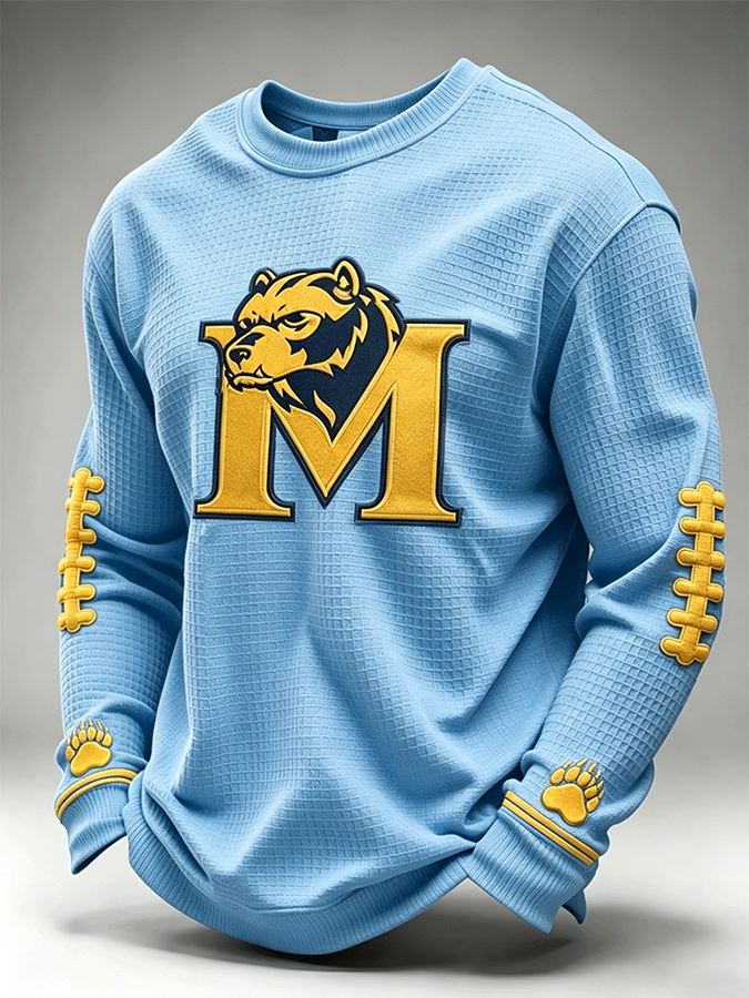 Men'S Rugby Printed Waffle T-Shirt