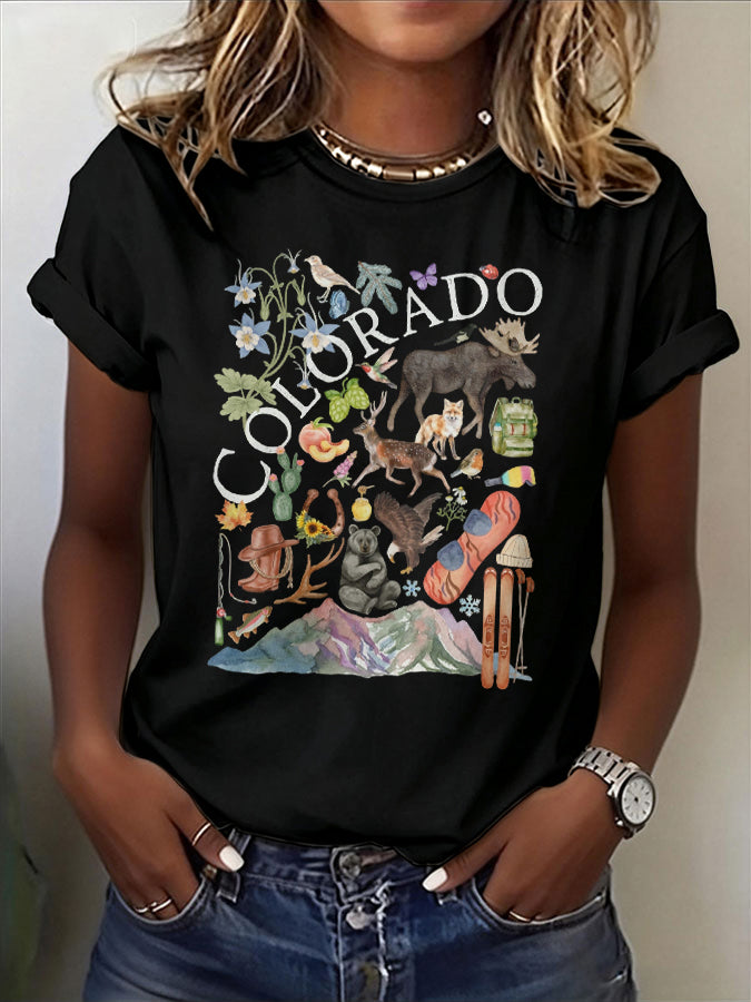 Women's Casual Colorado T-shirt